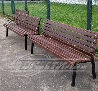 Скамейка стальная «Дерн» без подлокотников.  �9